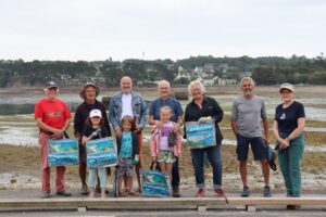 13 aout 2025- nettoyage du sillon du FRET, côté grève et côté étang